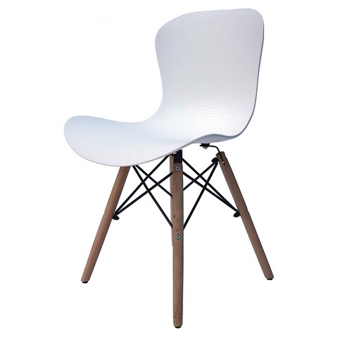 Eames Style Corrugate Chair Set Of 4, Eames Style Dining Chair Set Of 4