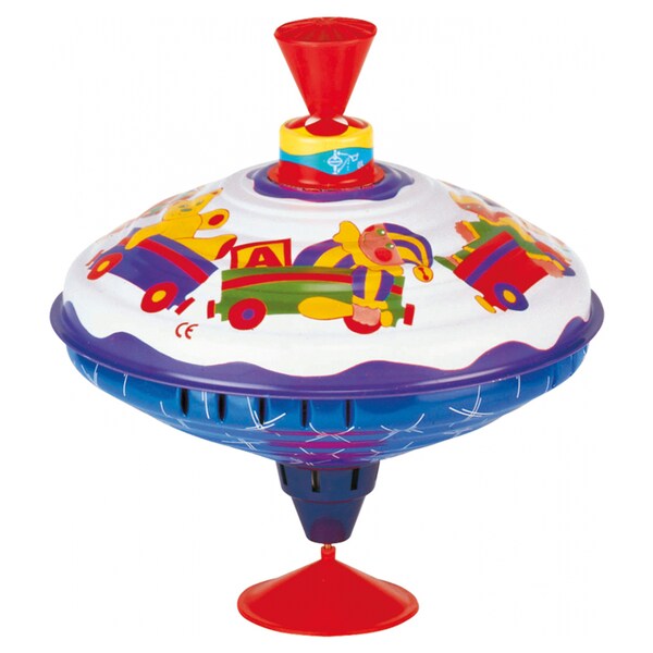 Classic Choral Multicolor Music Spinning Tin Top Toy for Children from KsmToys Bolz The Funny Buzzing Choral Hum Gets Louder As The Top Spins Faster 9 x 9X 9 Ages 18 m+ 