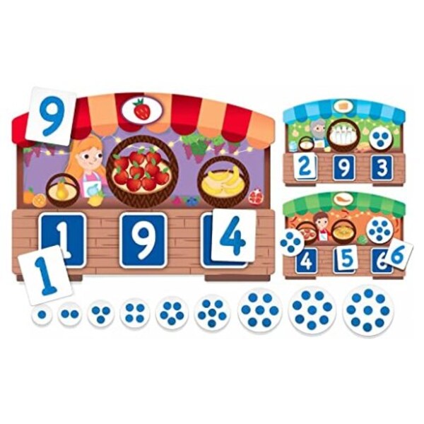Loto Tactil des Chiffres Montessori or Touch ABC Bingo Retail Store Game to Learn Numbers and Quantities French 
