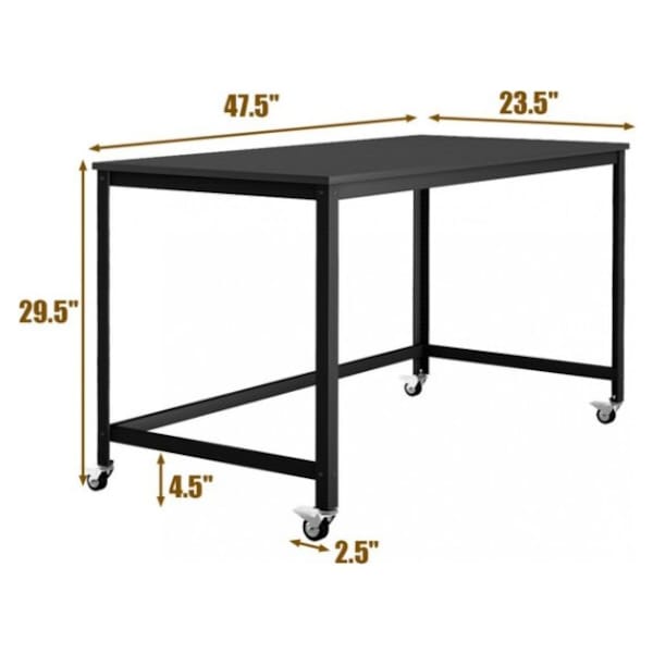 wood rolling desk