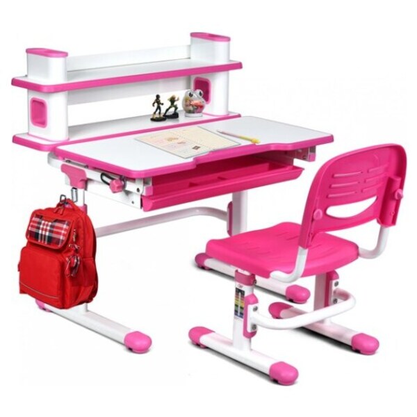 Mini Blue Height Adjustable Kids Desk Chair with Seat Pad Ergonomic Desk Children Study Table School Desk Chair 