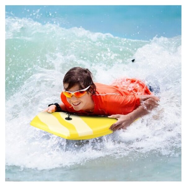 41 inch Lightweight Dynamic Super Bodyboard Surfing w/ Leash Pink/Rose /Purple 