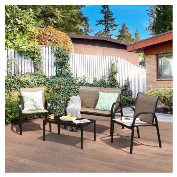 steel frame patio set