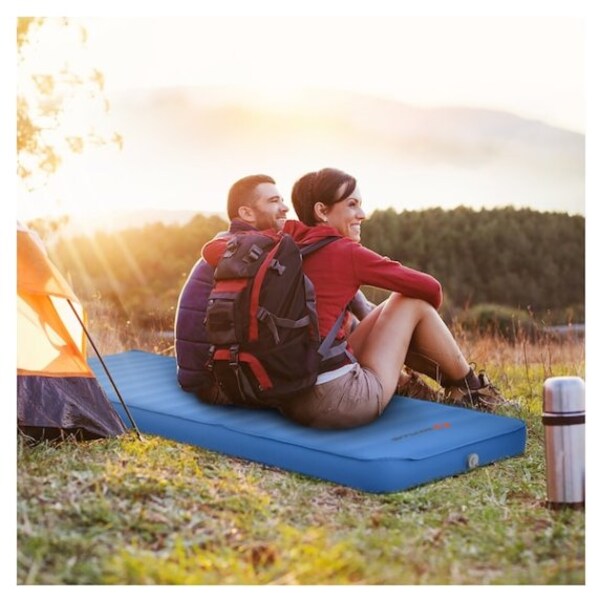 Camping Foam Pad Self-Inflatable Camping Mat Foldable Air Mattress for Camping Backpacking Nice C Ultralight Sleeping Pad Traveling and Hiking with Carry Bag 