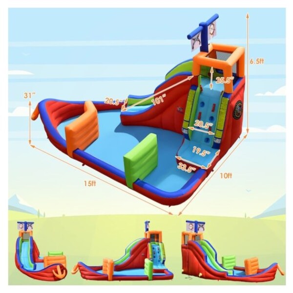 Free expedited shipping! 3 Ring Kiddie Pool Multi Color Sun Squad™  Brand New 