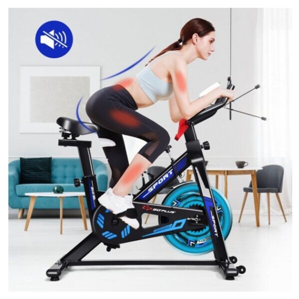 goplus exercise bike cycle trainer indoor workout cardio fitness bicycle stationary