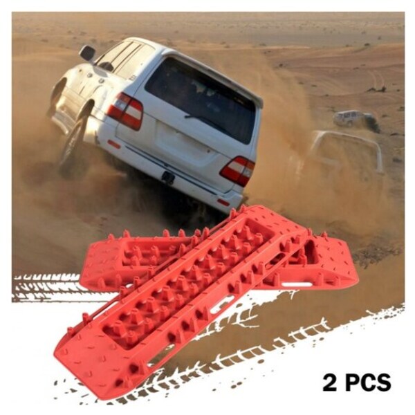 LITEWAY Traction Tracks 2 Pcs Traction Mat Recovery for Sand Mud Snow Track Tire Ladder 4X4 Traction Boards 