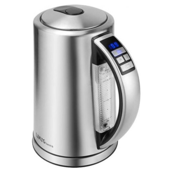 1.5L Black Basics Stainless Steel Kettle with Temperature Control 