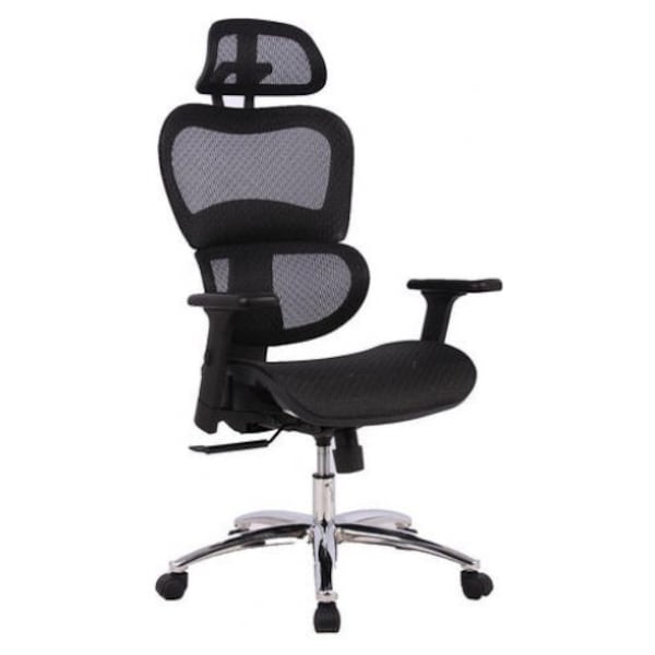 Black Moustache® Ergonomic Adjustable High-Back Mesh Office Chair 