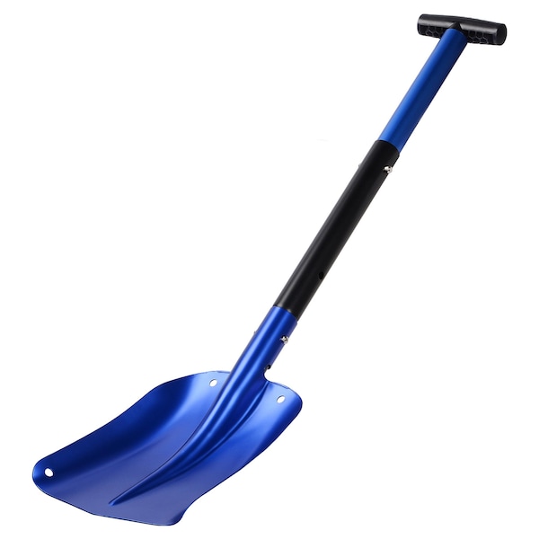 Snow Shovel for Portable Folding Snow Shovel with Retractable Ergonomical Handle and Large Capacity for Snow Removal Heavy Duty Metal Collapsible Shovel and Snow Removal 