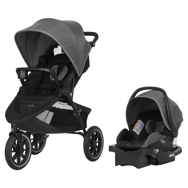 evenflo victory plus jogging stroller with litemax infant car seat