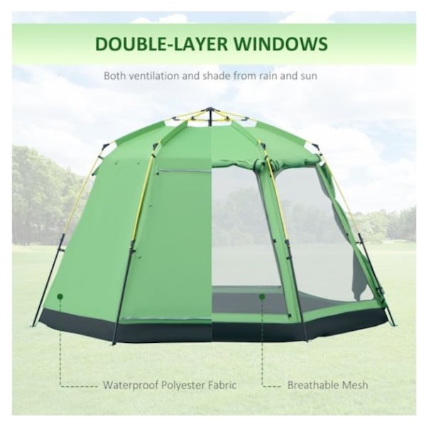 Outsunny 6 People Pop Up Design Camping 