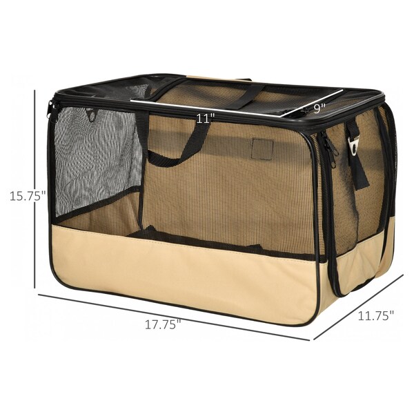 Portable Pet Dog Cat Travel Carrier Case Cage Tent Kennel Bag Breathable Mesh #3 