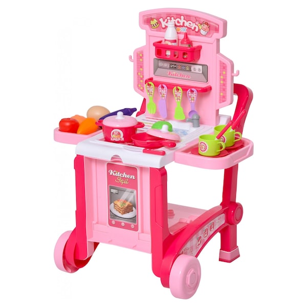 ！~ &* Kitchen Toy Set Role Play Pretend Baker Kids Cooking Playset Game Girl 