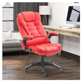 Homcom Adjustable Heated Ergonomic Massage Office Chair Swivel Vibrating Loblaws