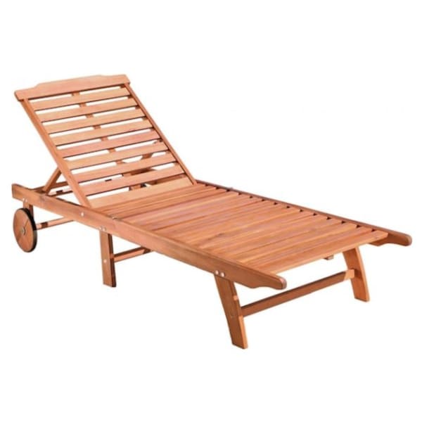 malibu outdoor wood folding sunbathing chaise lounge