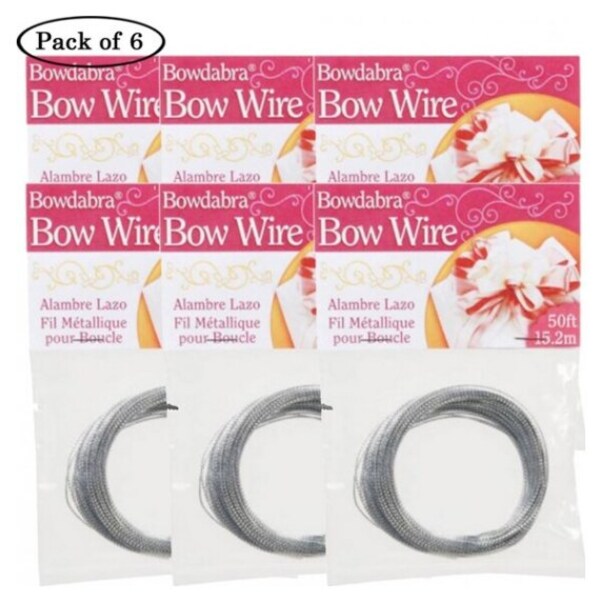 Darice Bowdabra Bow Wire 50 Silver 