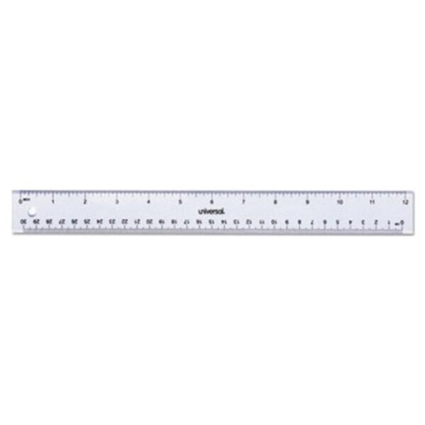 Lot of 12 Assorted Color Metric and Inches Plastic Rulers by US Toy 