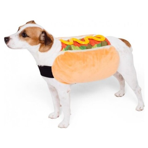 Show & Tail Show and Tail Super Cute Hot Dog Costume Food Cosplay for Pets  Outfit in Size XX-Small Cute Pet Onesie | No Frills Online