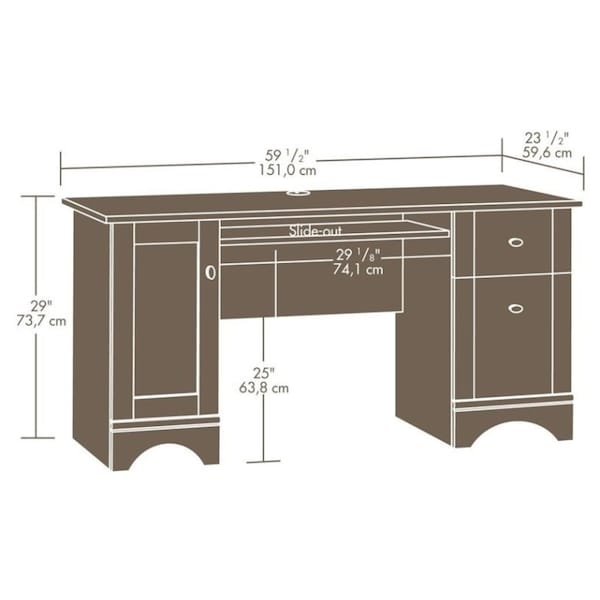 brushed maple desk