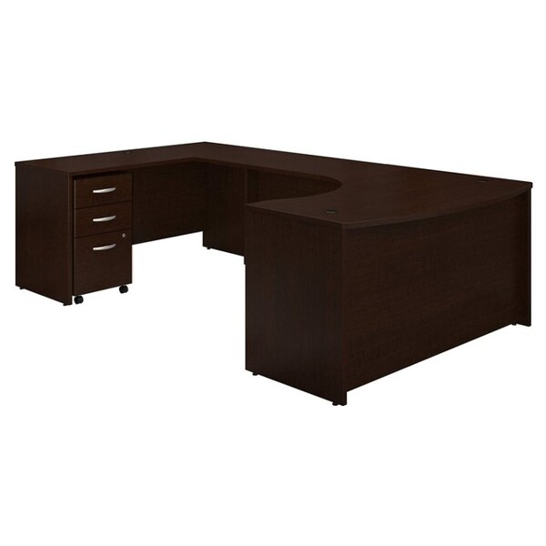 Bush Business Furniture Series C Elite 2 Drawer Mobile File Cabinet in Mocha Cherry 