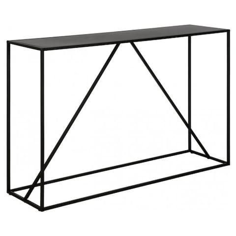 Bronze Metal Console Table, Skinny Black Metal Console Table