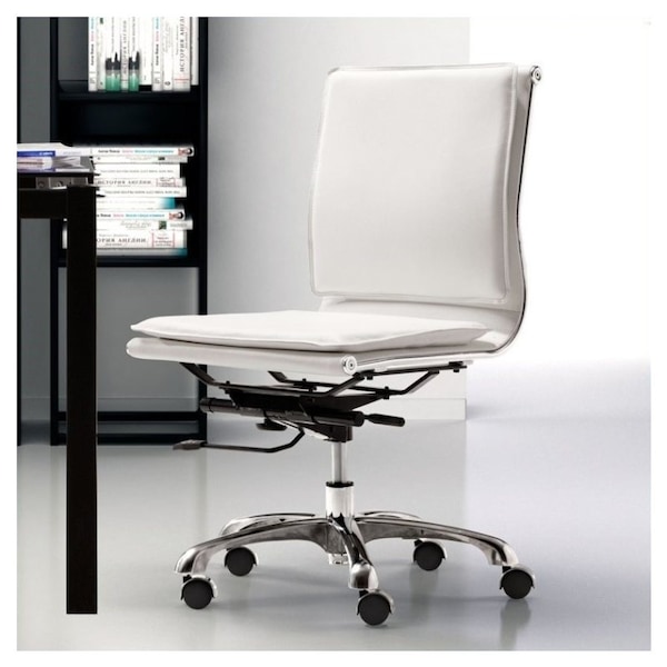 zuo lider plus armless office chair