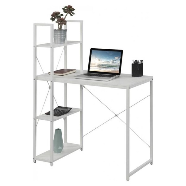 Convenience Concepts Designs2Go Office Workstation with Shelves in