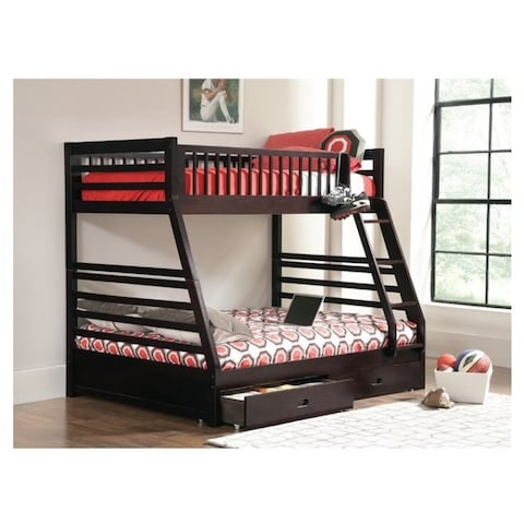 Coaster Cooper Twin Over Full Bunk Bed, Attach Ladder To Bunk Bed