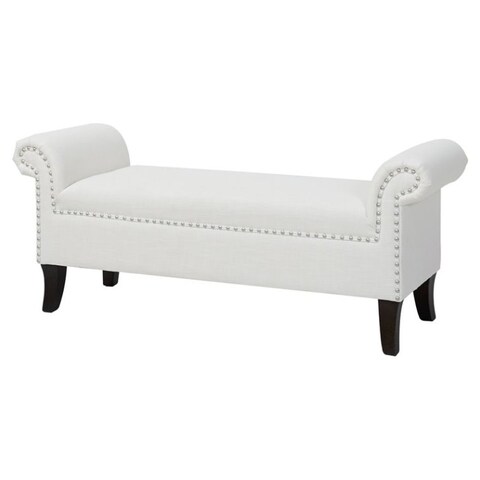 Roll Arm Entryway Accent Bench, Roll Arm Bench