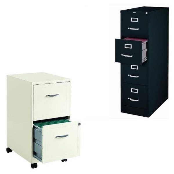 Hirsh Industries SOHO 2 Drawer File Cabinet in Black 