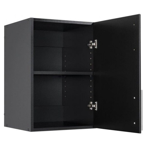 Prepac Elite 16" Stackable Wall Cabinet in Black 