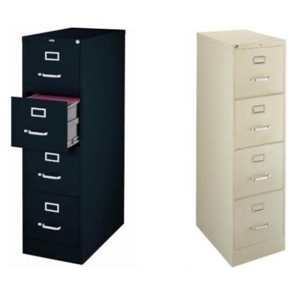 Office Dimensions Commercial Grade 26.5 Deep 2 Drawer Letter-Width Vertical File Cabinet Putty 