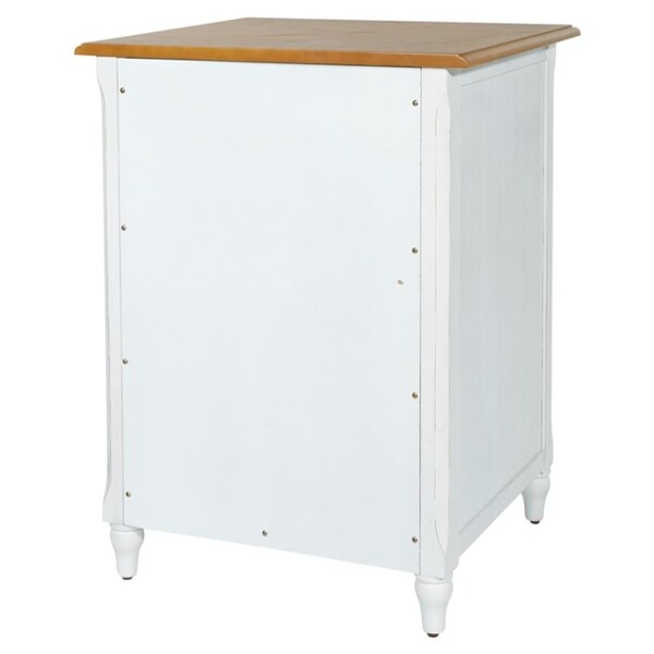 OSP Home Furnishings Medford File Cabinet Distressed White 