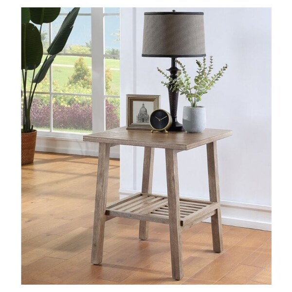 ID 3958326 Sonoma End Table in Driftwood Wire-Brush Finish 