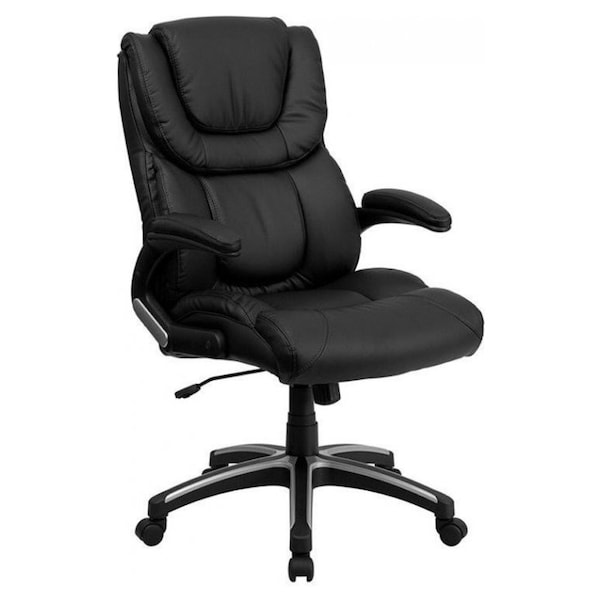Kingfisher Lane Kingfisher Lane High Back Leather Executive Office Chair in  Black | Real Canadian Superstore