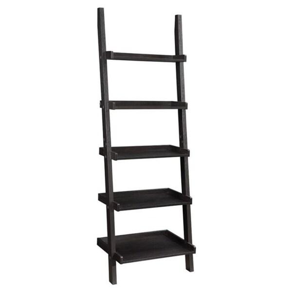 Coaster 5 Shelf Ladder Bookcase in Cappuccino 