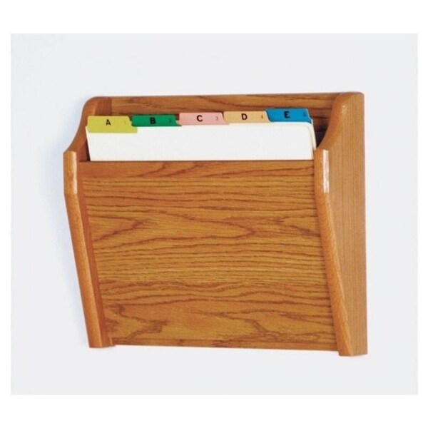 Wooden Mallet CH15-1 Mahogany Single Pocket Wall Mounted File Chart Holder 