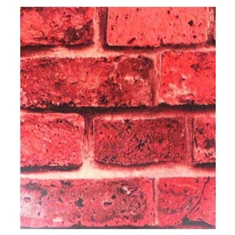 Mr Tac Self-Adhesive Red Brick Design 18