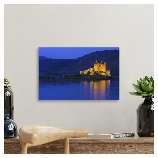Art Photo Landmark Eilean Donan Castle Kyle Scotland Canvas Print 