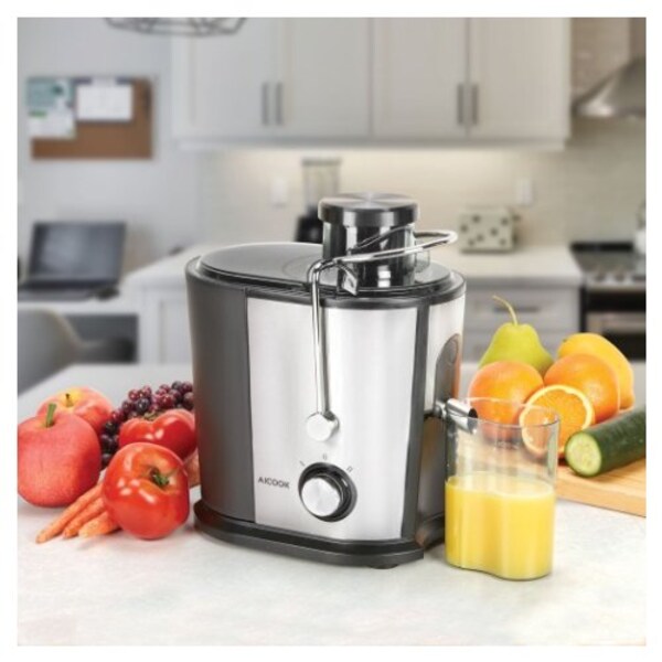 Anti-drip Easy to Clean 400W Electric Juicer with 3 Speed and Pulse Function Centrifugal Juicer Included Brush Juicer Machine for Fruits & Vegs Juicer Extractor 