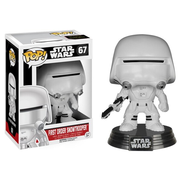 Star Wars Force Awakens POP First Order Stormtrooper Bobble Head Vinyl Figure 