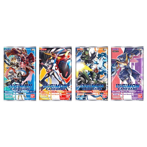 Digimon Card Game release Special Booster ver.1.5/bt01-03/Booster OVP inglés 