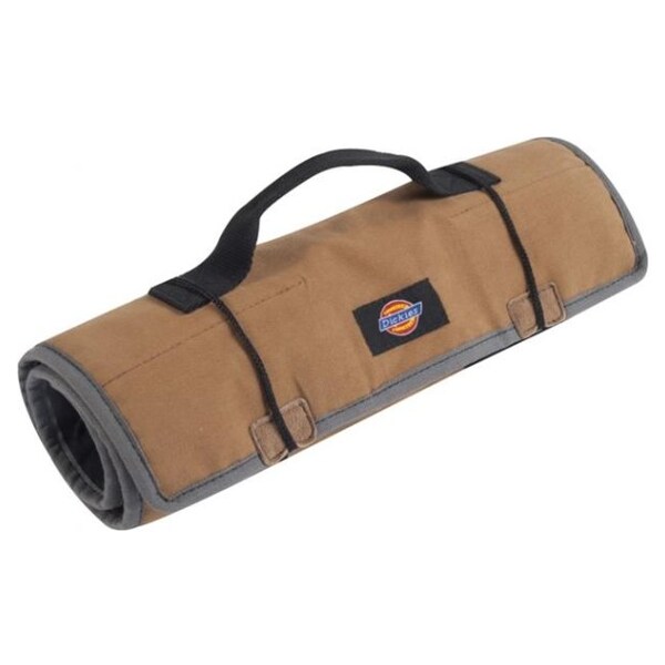 Dickies Work Gear Socket Organizer Large Wrench Roll 57006 Durable Canvas Gray 