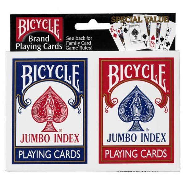 Bicycle Poker Size Standard Index Playing Cards 6 Deck Player's Pack 