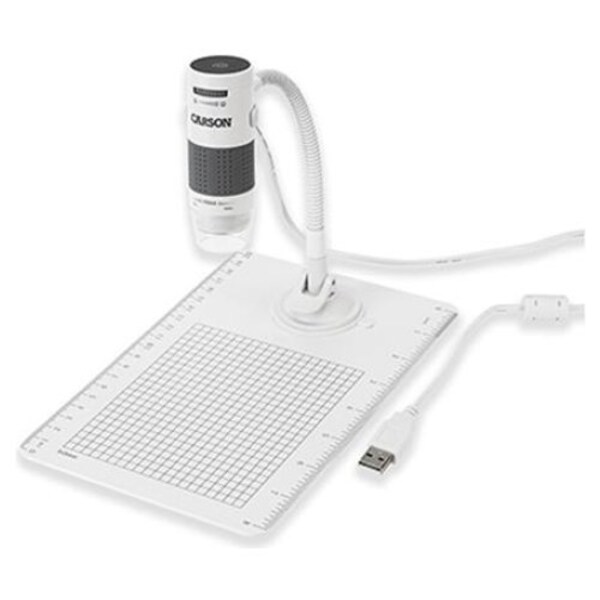 Carson eFlex 75x/300x Effective Magnification MM-840 LED Lighted USB Digital Microscope with Flexible Stand and Base Based on a 21 Monitor 