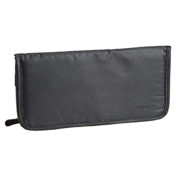 Travelon Safe ID Leather French Wallet With RFID Blocking for sale online 