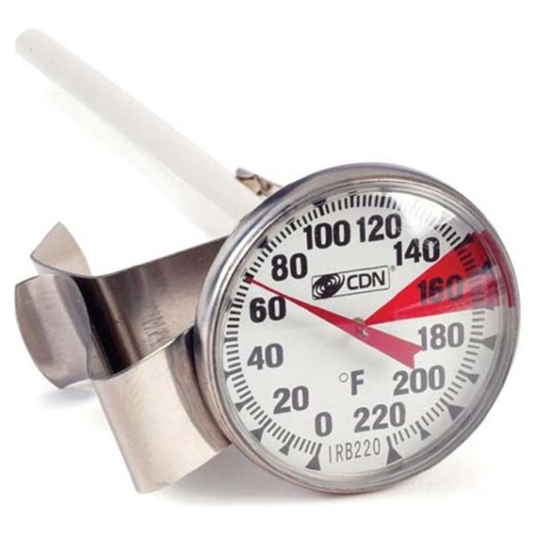 CDN IRB220-F-6.5 ProAccurate Insta-Read Beverage and Frothing Thermometer 