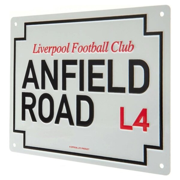 SHOW YOUR COLOURS - GIFT / PLAQUE Liverpool F.C Metal Window Sign 