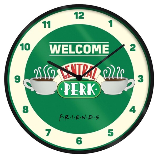 Friends Friends Central Perk Wall Clock (Green/Cream) | Zehrs